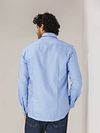 State Of Art Essentials Oxford Hemd Blau Model / Achterkant