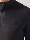 State Of Art Half Zip Pullover Structure Anthrazit Model / Detail