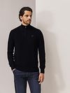 State Of Art Half Zip Trui Wool Blend Burgundy Model / Voorkant