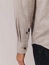 State Of Art Heavy Twill Skjorte Beige Model / Detail
