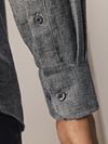 State Of Art Knitted Oxford Shirt Grey