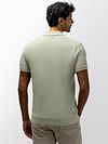 State of Art Knitted Polo Green Model / Achterkant