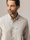 State of Art Shirt Poplin Print Beige