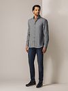 State Of Art Knitted Oxford Overhemd Grijs