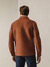 State Of Art Overshirt Ullblanding Brique Model / Achterkant