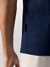 State of Art Poloshirt Jersey Drop Needle Marineblå Model / Detail