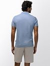 State of Art Polo Piqué Leafs Light Blue Model / Achterkant