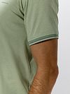 State of Art Polo Effectknit Green Model / Detail