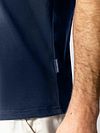 State of Art Poloshirt Piqué Navy Model / Detail