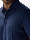 State of Art Poloshirt Jersey Drop Needle Marineblå Model / Detail
