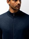 State Of Art Half Zip Pullover Structure Navy Model / Detail