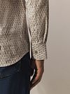 State of Art Shirt Poplin Print Beige