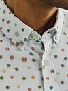 State of Art Shirt Poplin Printed Stripe Multicolour