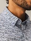 State Of Art Shirt Poplin Shell Blue Model / Detail