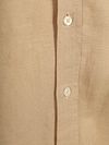 Camicia Steppin' Out regular fit in lino e cotone beige Product / Detail