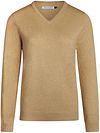 Steppin' Out Dames Pullover V-hals Merinowol Camel SW1201.0003-3201 kopen | Suitable