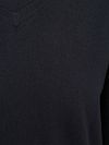 Steppin' Out Maglione in cotone e cashmere con scollo a V Navy Product / Detail