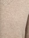 Steppin' Out Maglione scollo a V in lana d’agnello beige Product / Detail