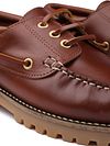 Suitable Chaussures Bateau En Cuir Marron