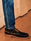 Buty żeglarskie Suitable z zamszu w kolorze brązowym Model / Voorkant
