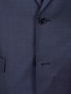Suitable Sharkskin Suit Wolle Royal Blau