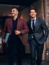 Suitable Blazer i Struktur Bordeaux Model / Sfeerbeeld