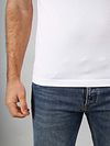 Suitable Otaru T-Shirt de cuello redondo ancho blanca 2-pack Model / Detail