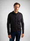 Suitable Cardigan Shirt Merino Anthracite Model / Voorkant