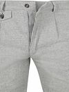 Suitable Chino Pico Pleat Flanel Print Grey Product / Detail