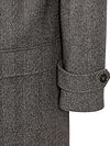 Suitable Coat Longsaddle Herringbone Brown