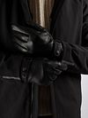 Suitable Gants Nappa Noir En Cuir Model / Voorkant avec Stefan