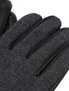 Suitable Gloves Wool Leather Anthracite Black Product / Detail