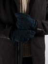 Suitable Suede Handschoen Navy Model / Voorkant met Stefan