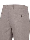 Suitable Chino Pico Pleat Check Sand
