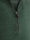Suitable Crew Zip Jersey Merino Green Product / Detail