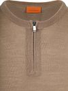 Suitable Crew Zip Jersey Lana Merino Taupe Product / Detail
