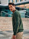 Suitable Pullover Riva Structure Melange Green Model / Sfeerbeeld