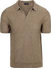 Suitable Knitted Polo Shirt Riva Harring Taupe order online | Suitable