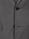 Suitable Sharkskin Kostuum Wol Taupe