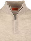 Suitable merino half-zip trøje, sand Product / Detail