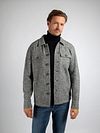 Suitable Overshirt Boiled Wool Blend Grey Model / Voorkant