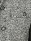 Suitable Overshirt in misto lana bollita grigio Product / Detail