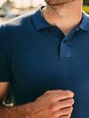 Suitable Respekt Polo Struktur Stickad Blå Model / Detail
