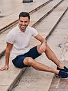 Suitable Respekt Polo Knit Cable Ecru Model / Sfeerbeeld