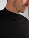 Suitable Pullover Cooldry Knit Turtleneck Schwarz Model / Detail