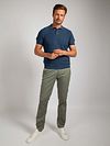 Suitable Respect Polo Structure Knit Niebieski Model / Voorkant