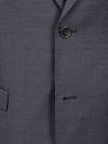 Suitable Sharkskin Suit Wool Aubergine