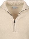 Suitable Deep Zip Pullover z gotowanej wełny, ecru Product / Detail