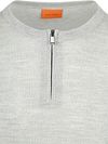Sweter Suitable Crew Zip Merino w kolorze szarym Product / Detail
