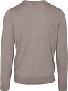 Suitable sweter z wełny merino z dekoltem w serek, greige Product / Achterkant